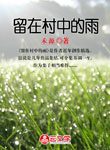 留在村中的雨